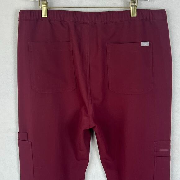 Figs Scrub Pants Mens Sz Large Cairo Cargo Burgundy Technical Collection TM3001 - Picture 10 of 16